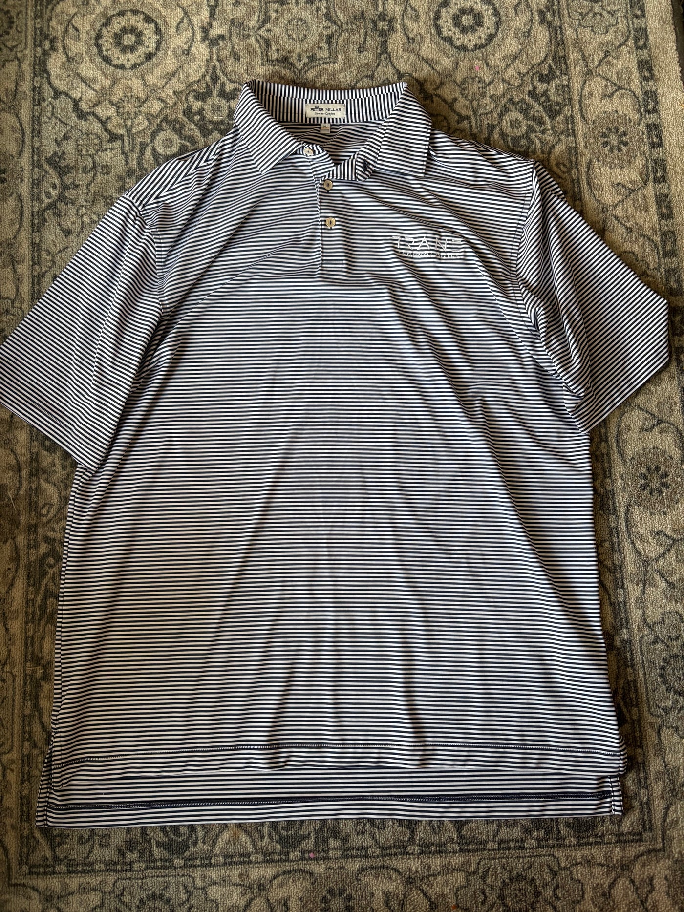 Peter Millar Summer Comfort Striped Polo - Men's XL