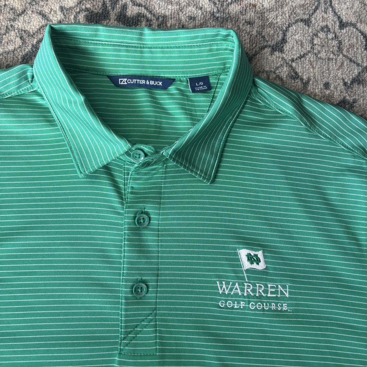 Cutter and Buck Green Polo Warren Golf Course