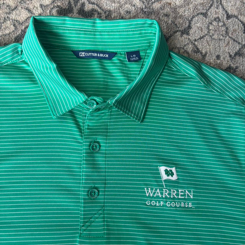 Cutter and Buck Green Polo Warren Golf Course